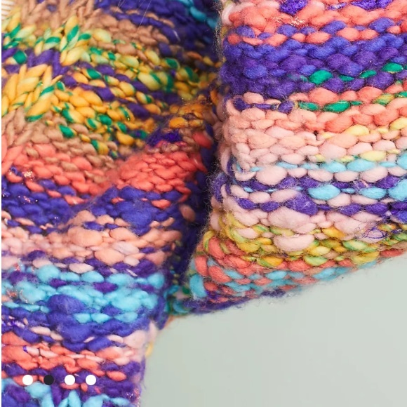 🆕 Anthropologie Maeve Multicolor Hand-knit Cardigan - Picture 5 of 12